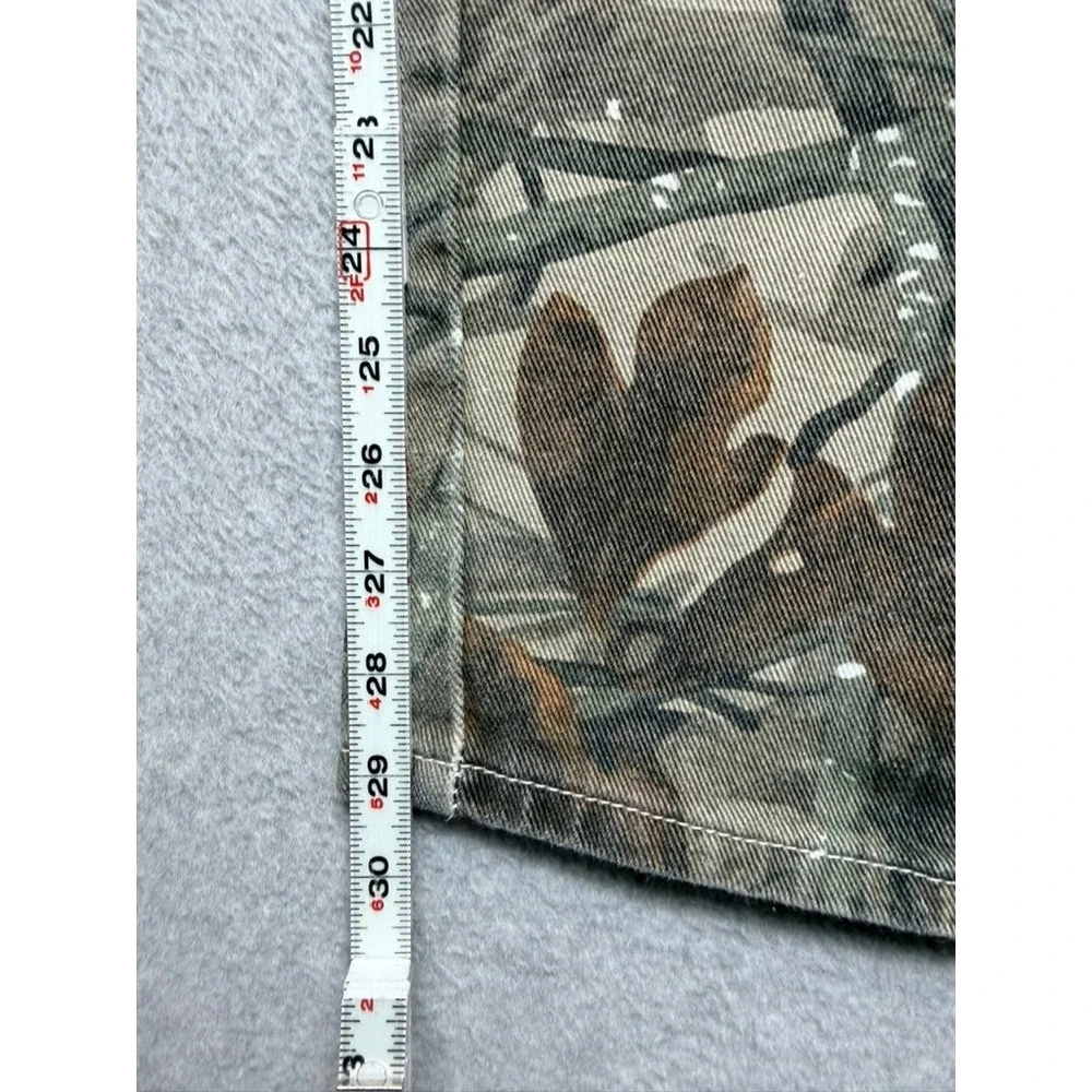 Manfinity Mens RealTree Camo Cargo Pants Straight Leg Forest Camouflage 35x31